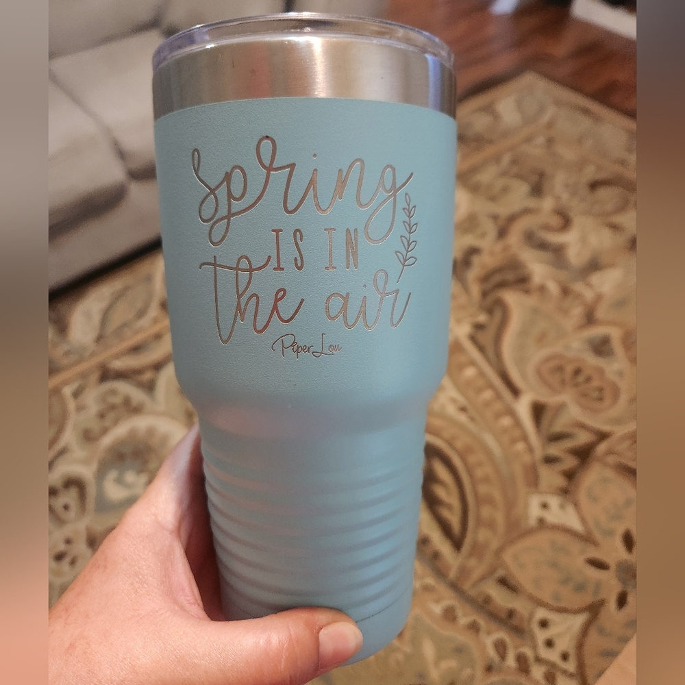 Piper Lou Aqua Insulated Tumbler - Spring Design